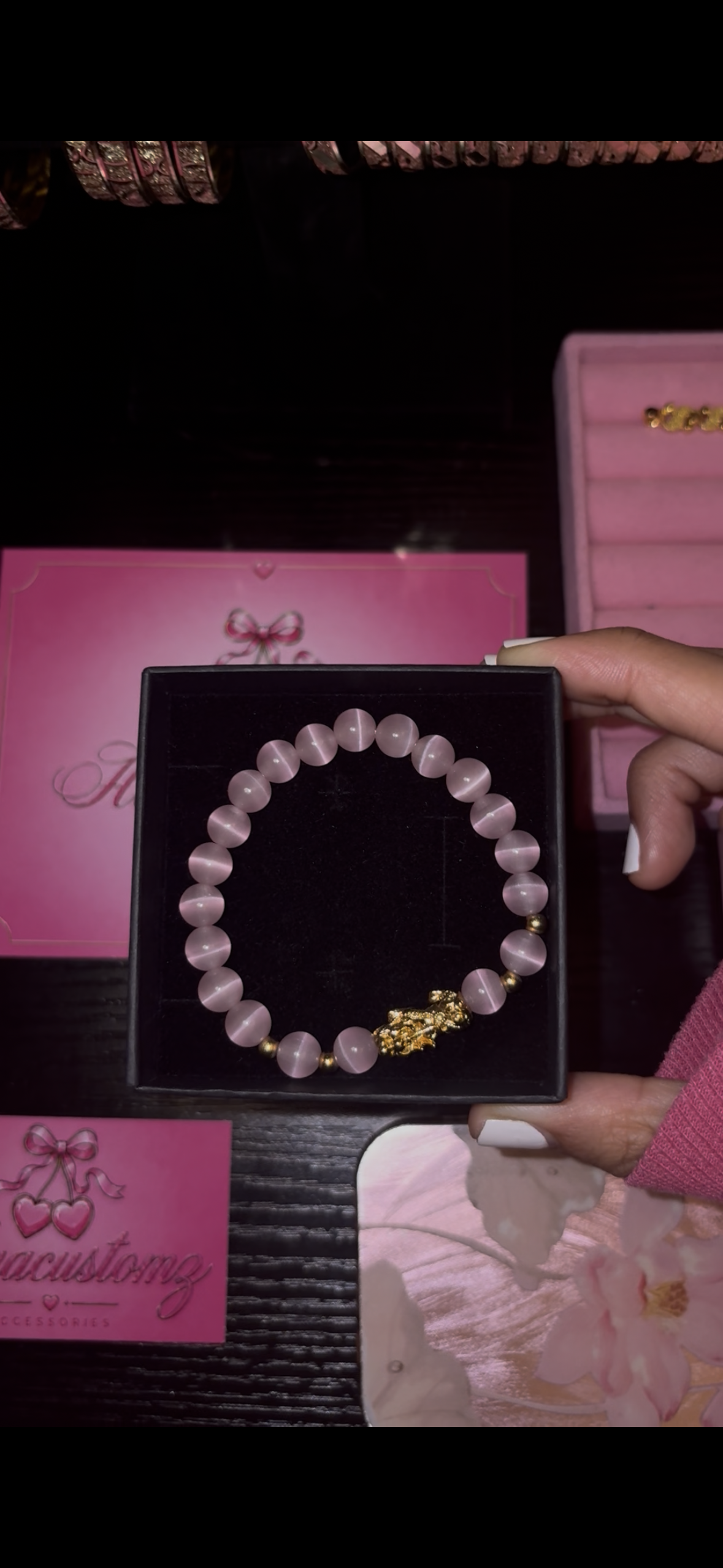 Blossom jade bracelet