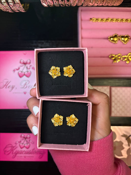 24k Blossom earrings