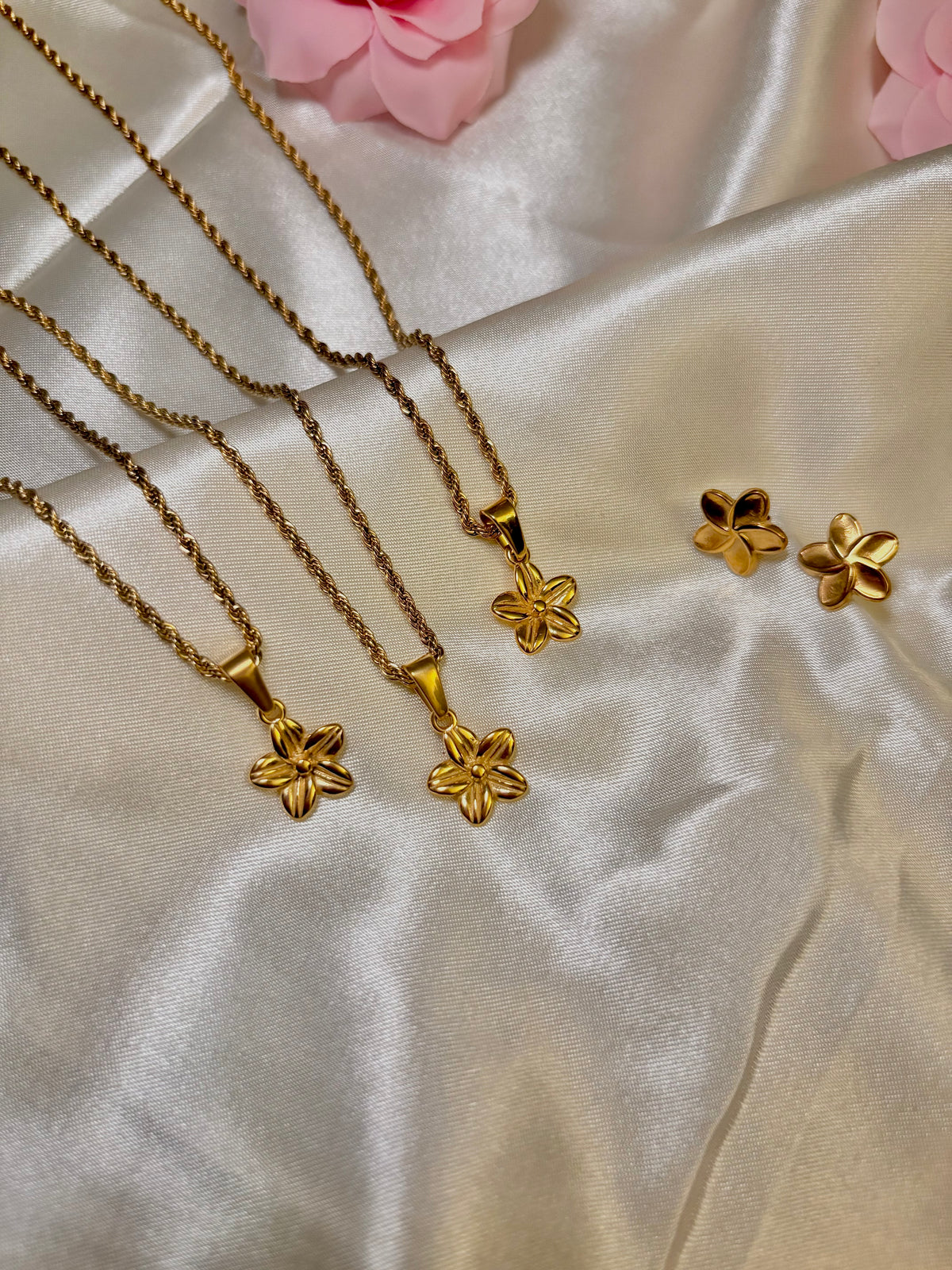 Plumeria necklace