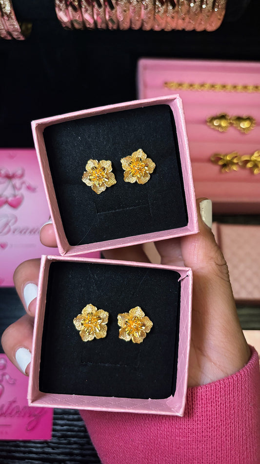 24k Blossom earrings