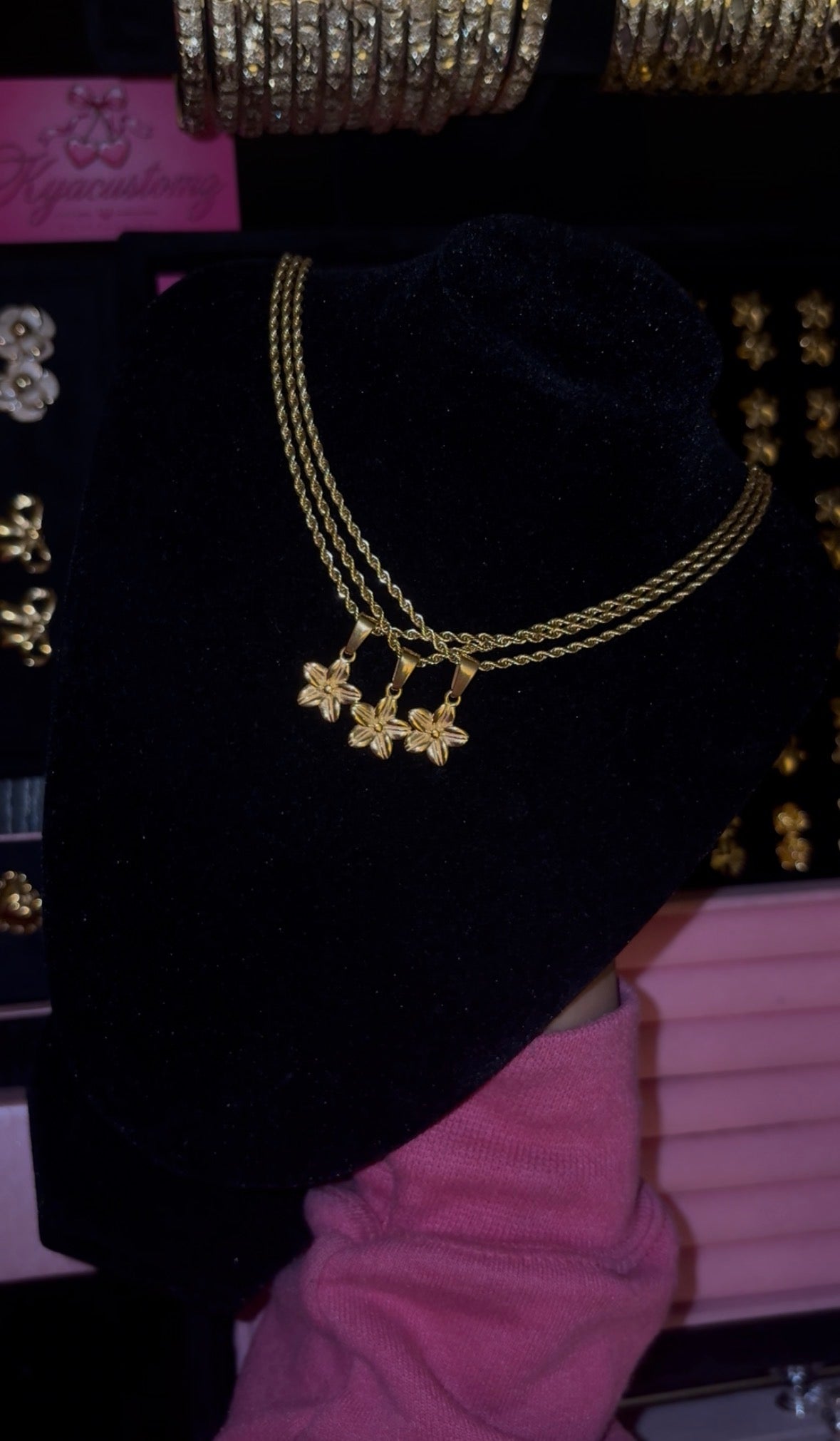 Plumeria necklace