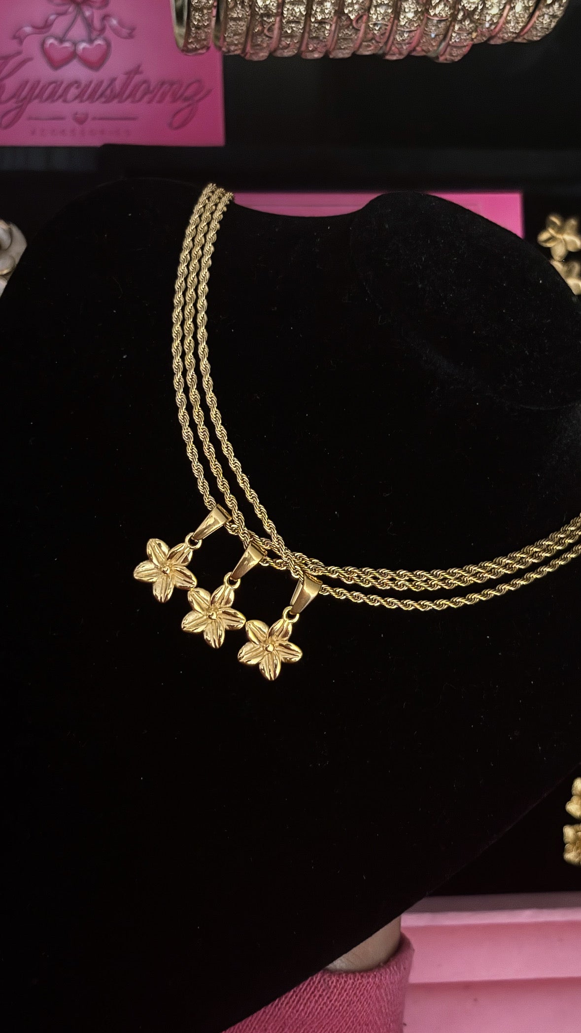 Plumeria necklace