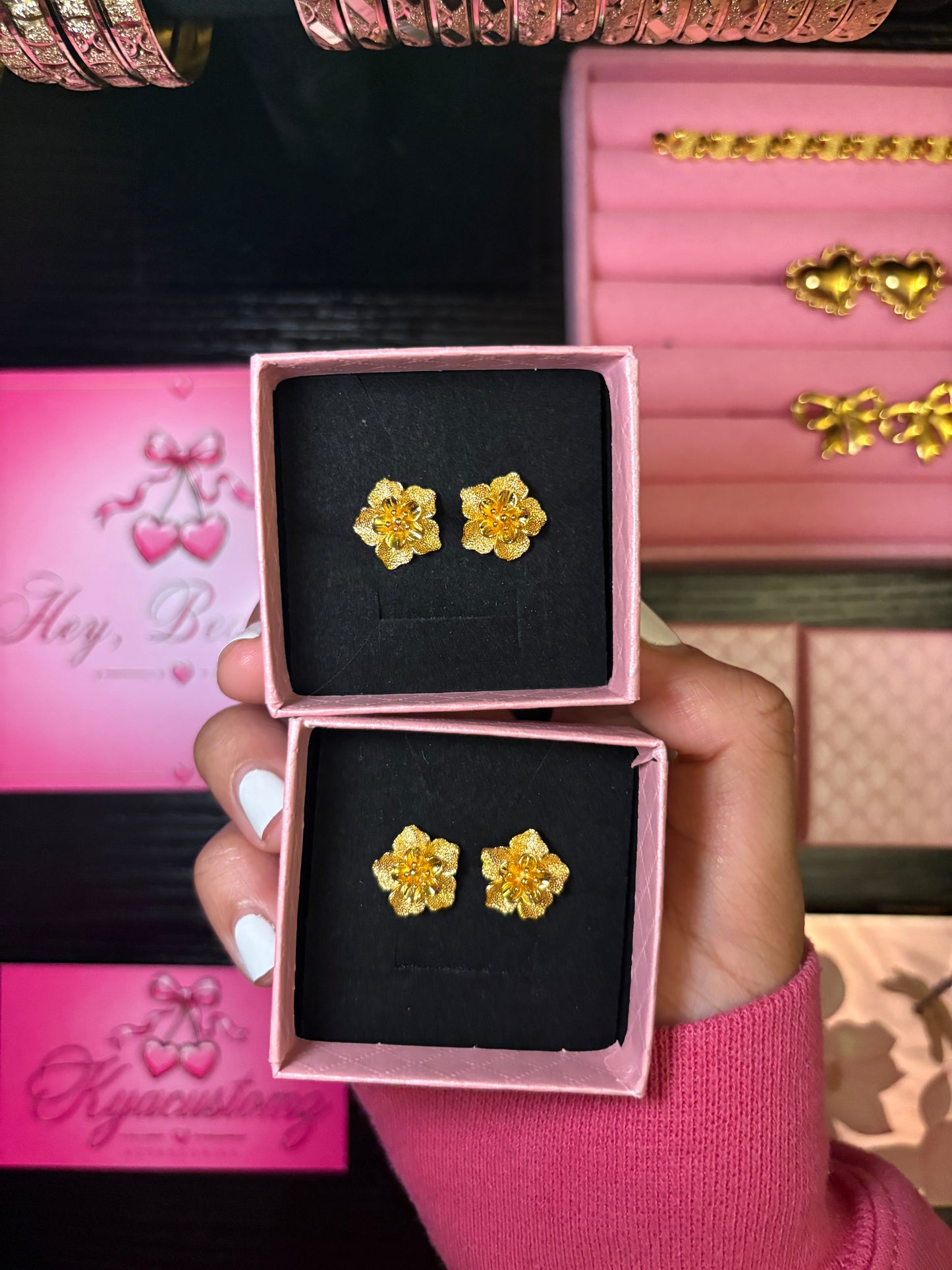 24k Blossom earrings