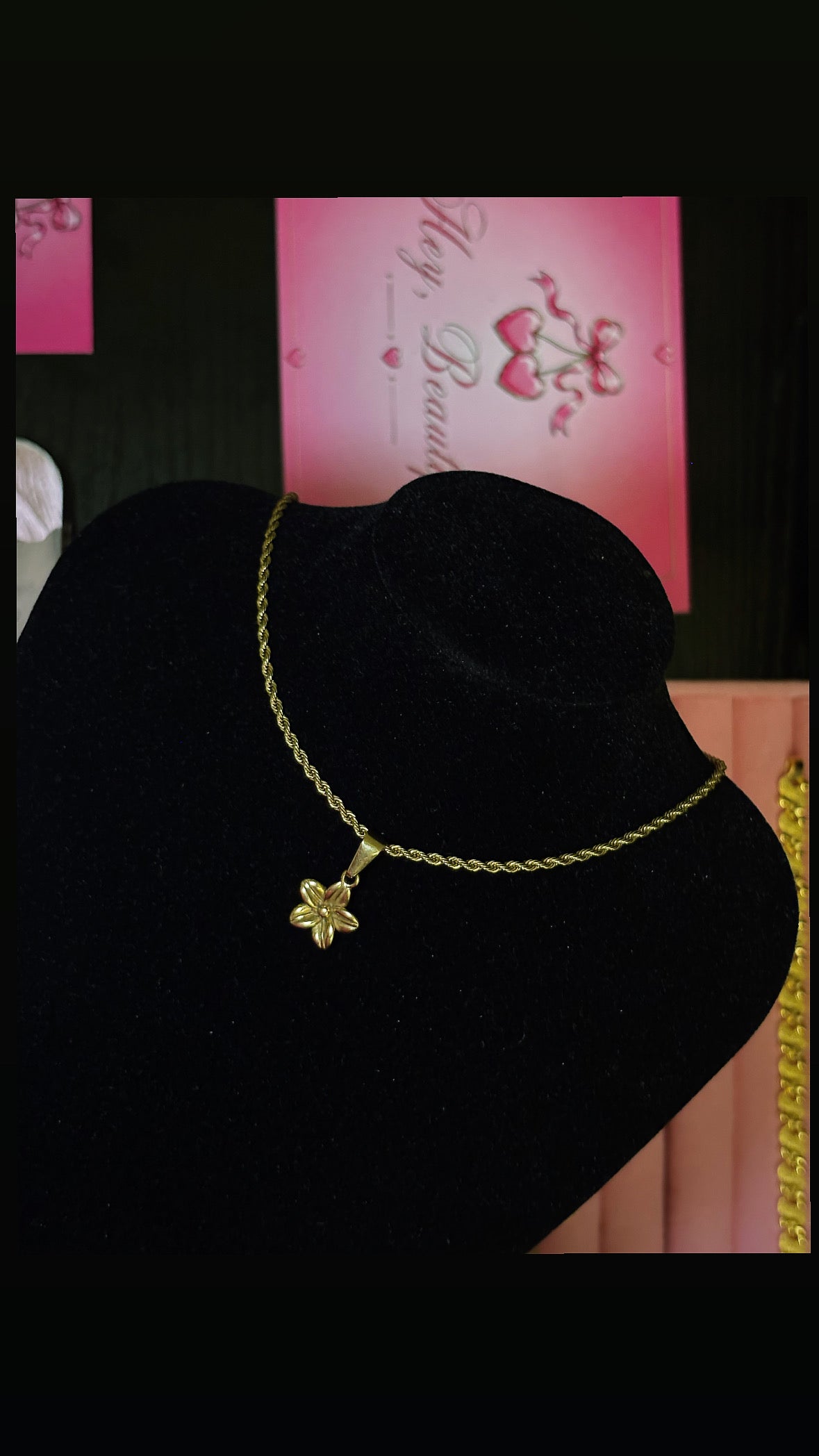 Plumeria necklace