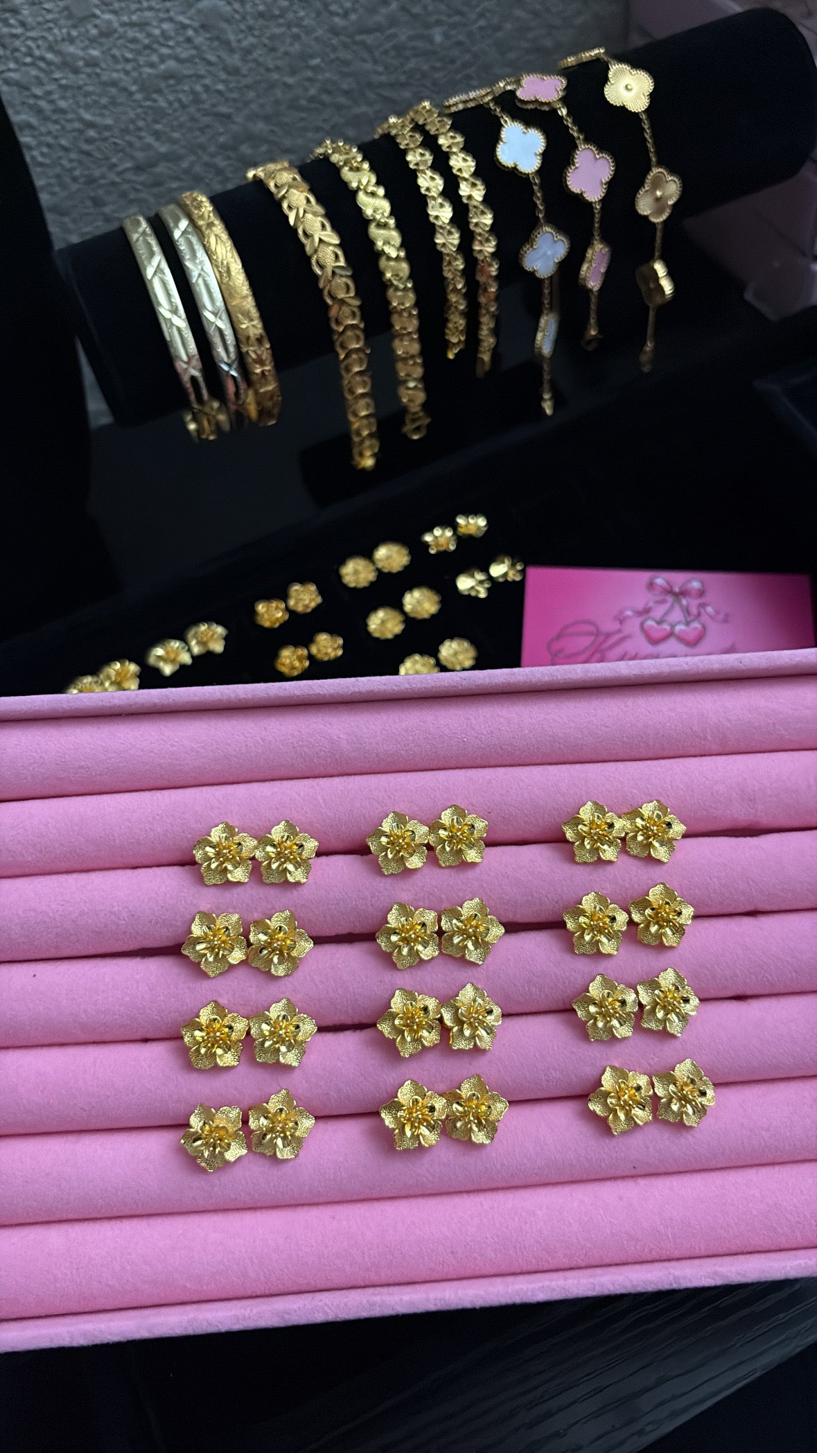 24k Blossom earrings