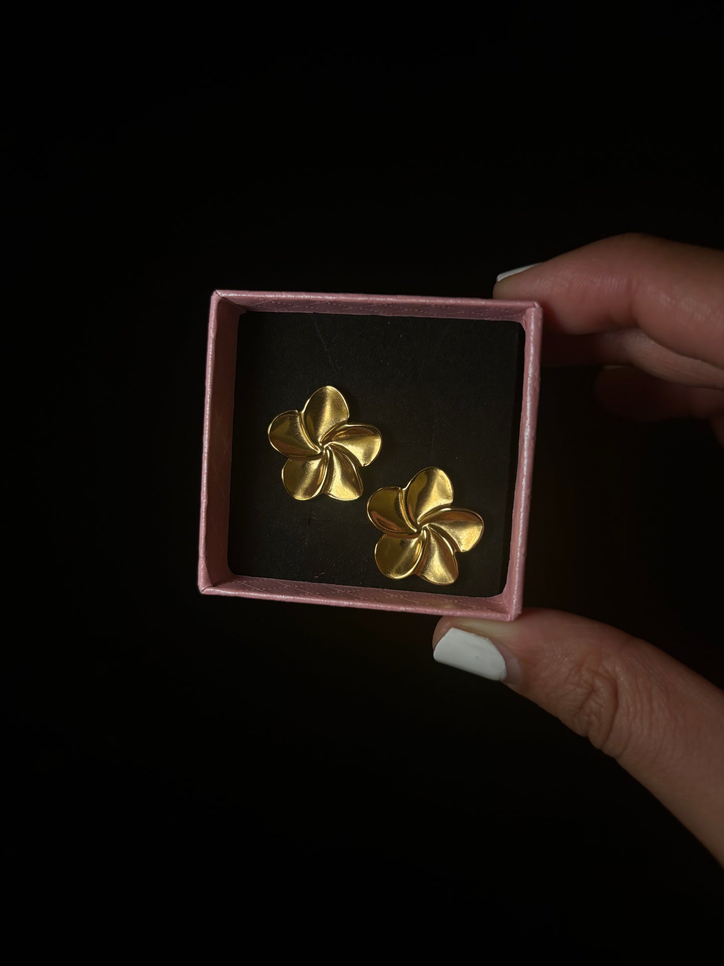 Hibiscus earrings