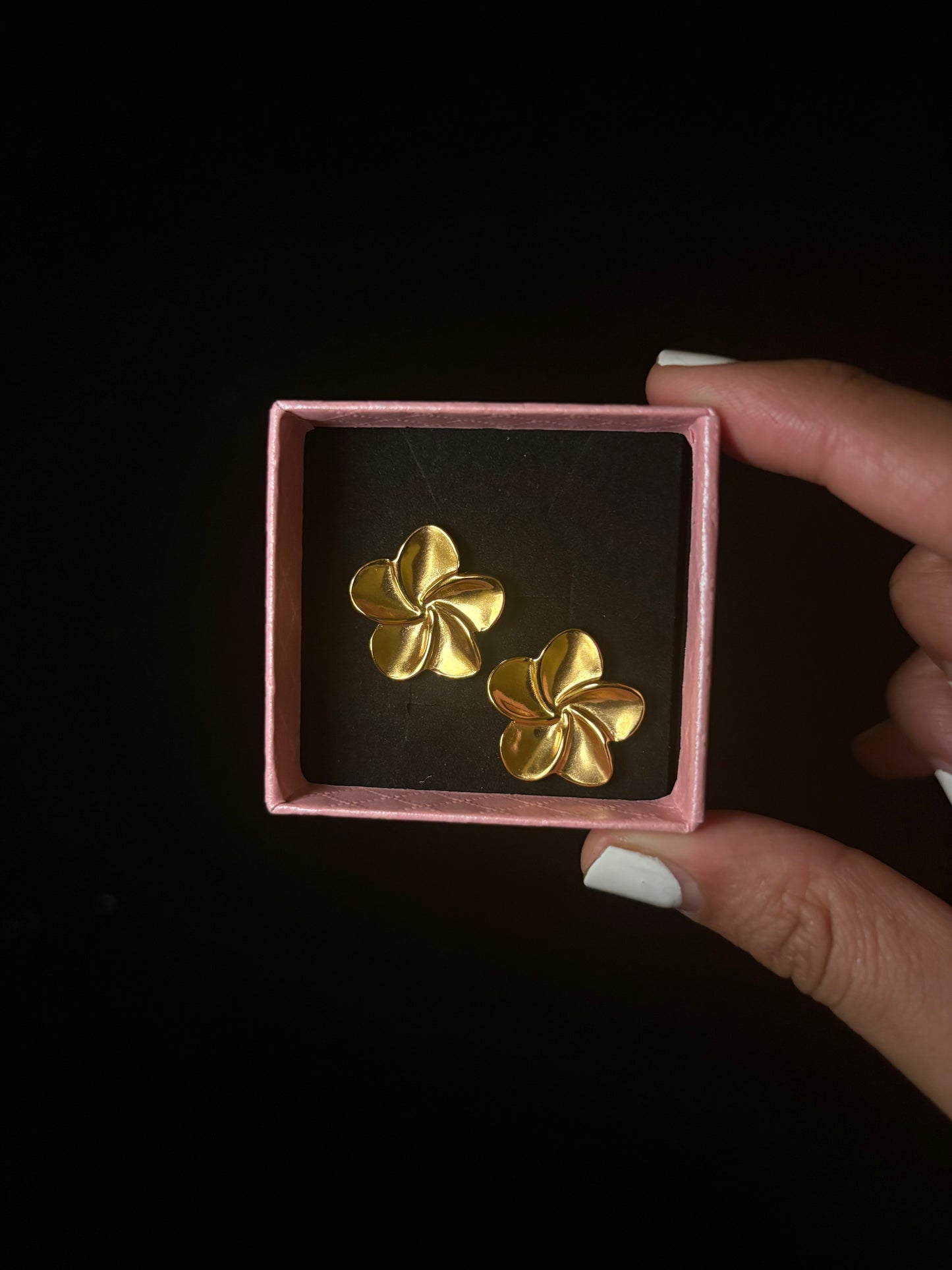 Hibiscus earrings
