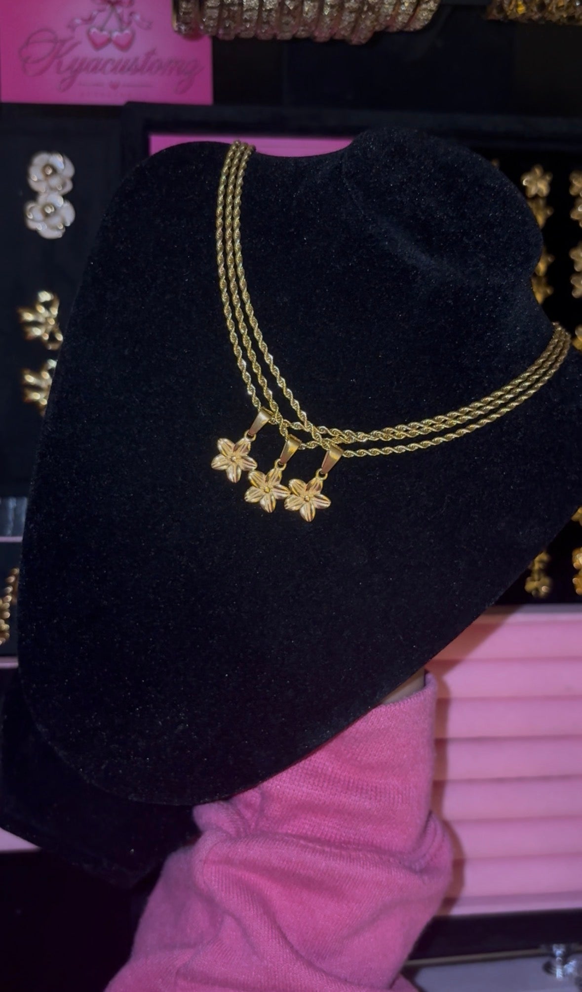 Plumeria necklace