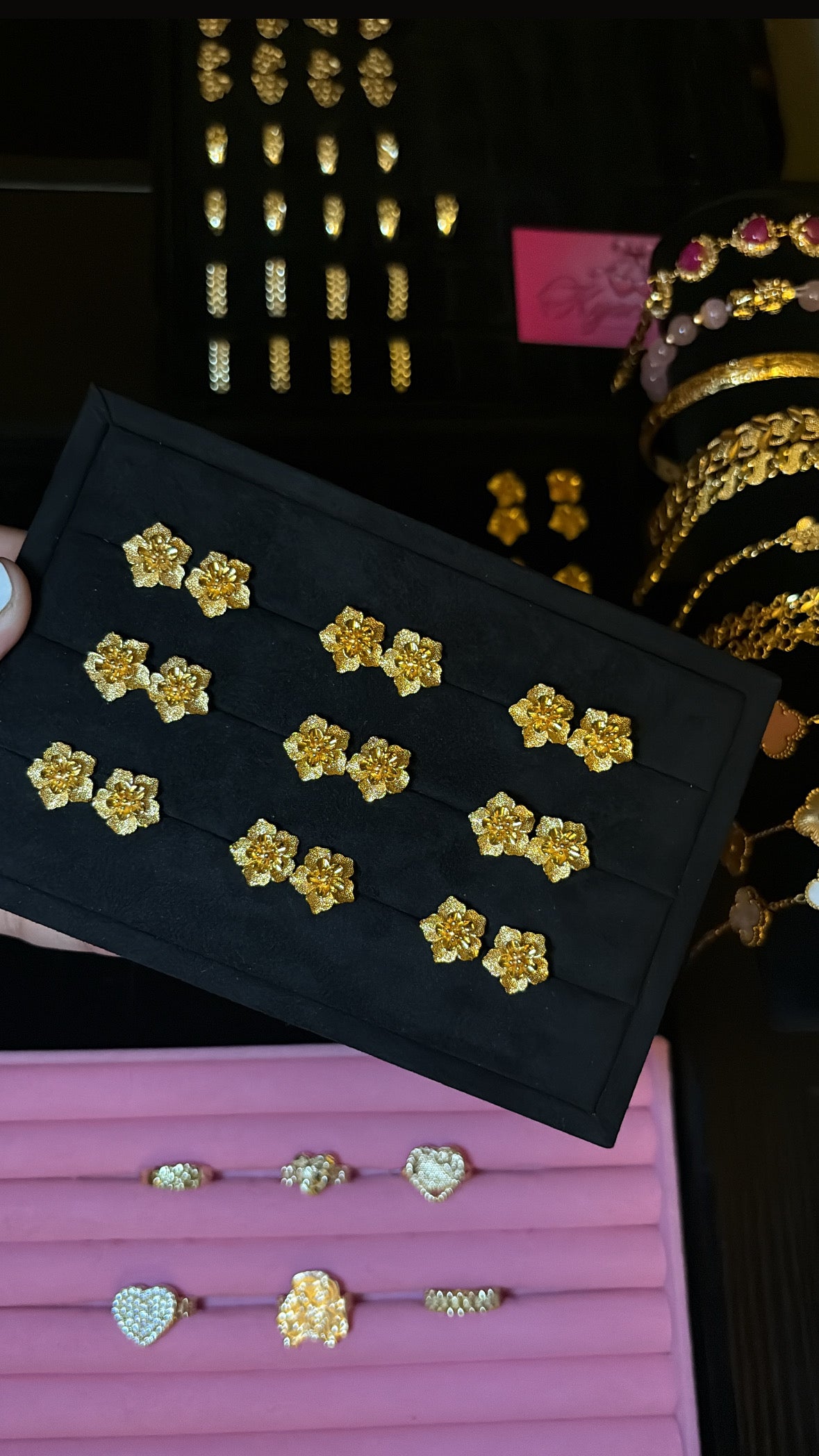 24k Blossom earrings