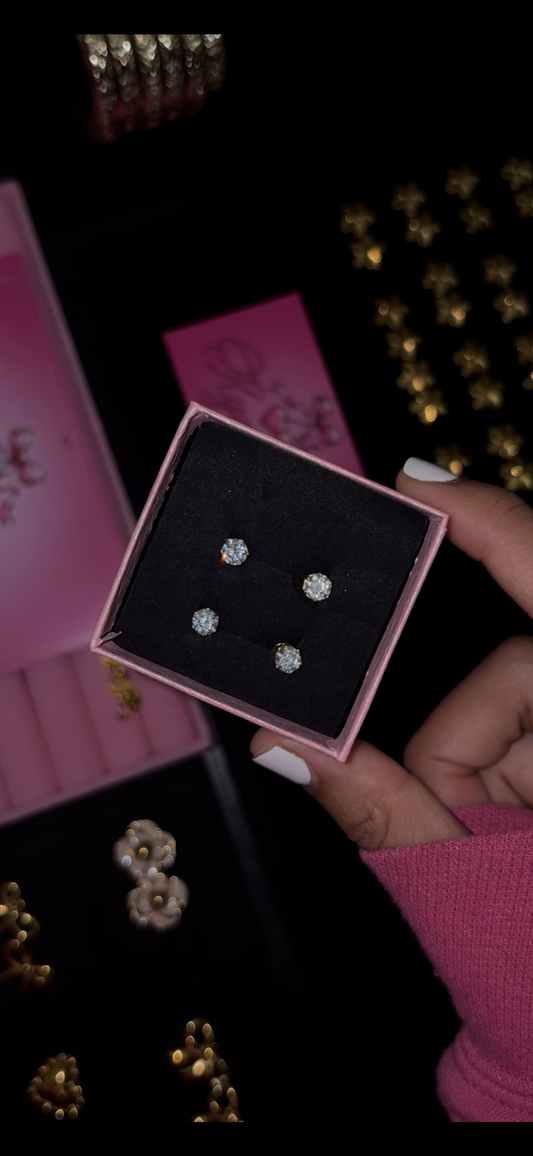 Cz bling earing studs